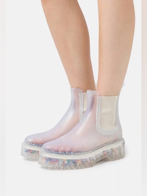 Nwob Lemon Jelly Ravyn Jelly Platform Clear Boots Size: Eu 38 Or Us 7.5